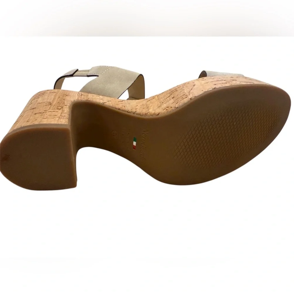 NeroGiardini‎ Made in Italy Suede Cork Platform Sandals - 40
